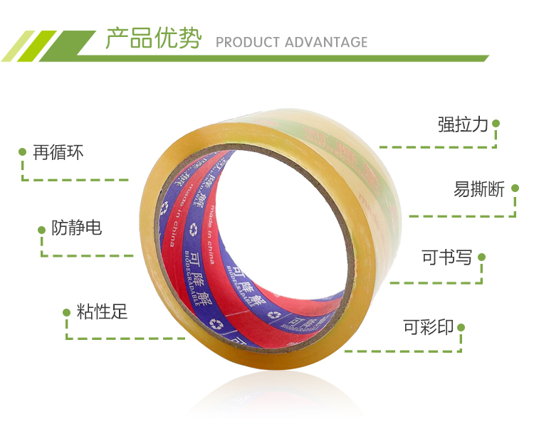PLA可降解透明胶带牛皮纸家庭堆肥 - 上；；；；２恍嗲樵凳狄涤邢薰